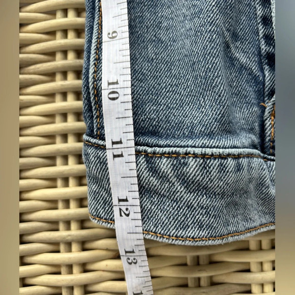 Hollister Twofer Hooded Sweatshirt Jean Jacket - Picture 8 of 8